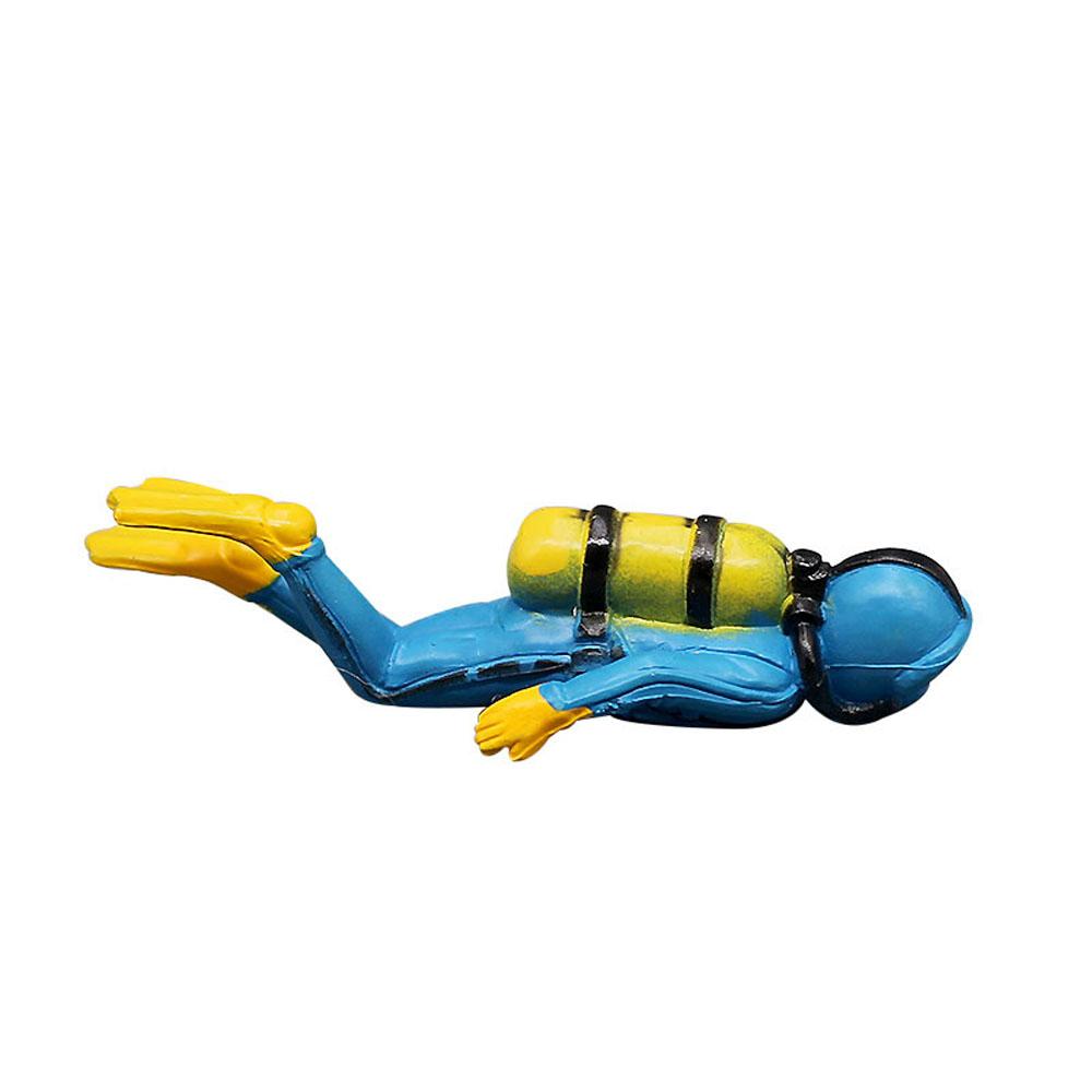 Fish Tank Decor Sea Explorer Ornament Micro Landscape Divers Figurine Action Figures 3D Model