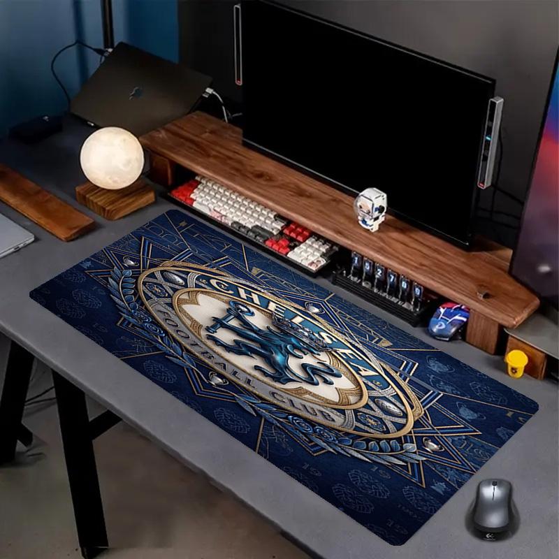 Chelsea Football Club Print Mouse Pad, Anti‑Slip Desktop keyboard Mat, for PC Laptop Gaming Working Daily Use, Cool Festival Surprise Gift