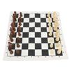 Chess Board Game Set   PU Lther Chess Board Wooden Chess Pieces Portable Chess Set with Storage Bag