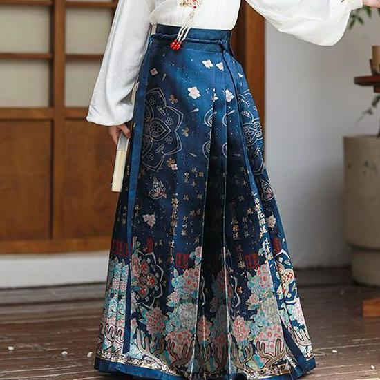 2026 Modern Ma Mian Qun Children's Chinese Hanfu Tang Suit Skirt for Girls - Ancient Style, Spring/Autumn Collection