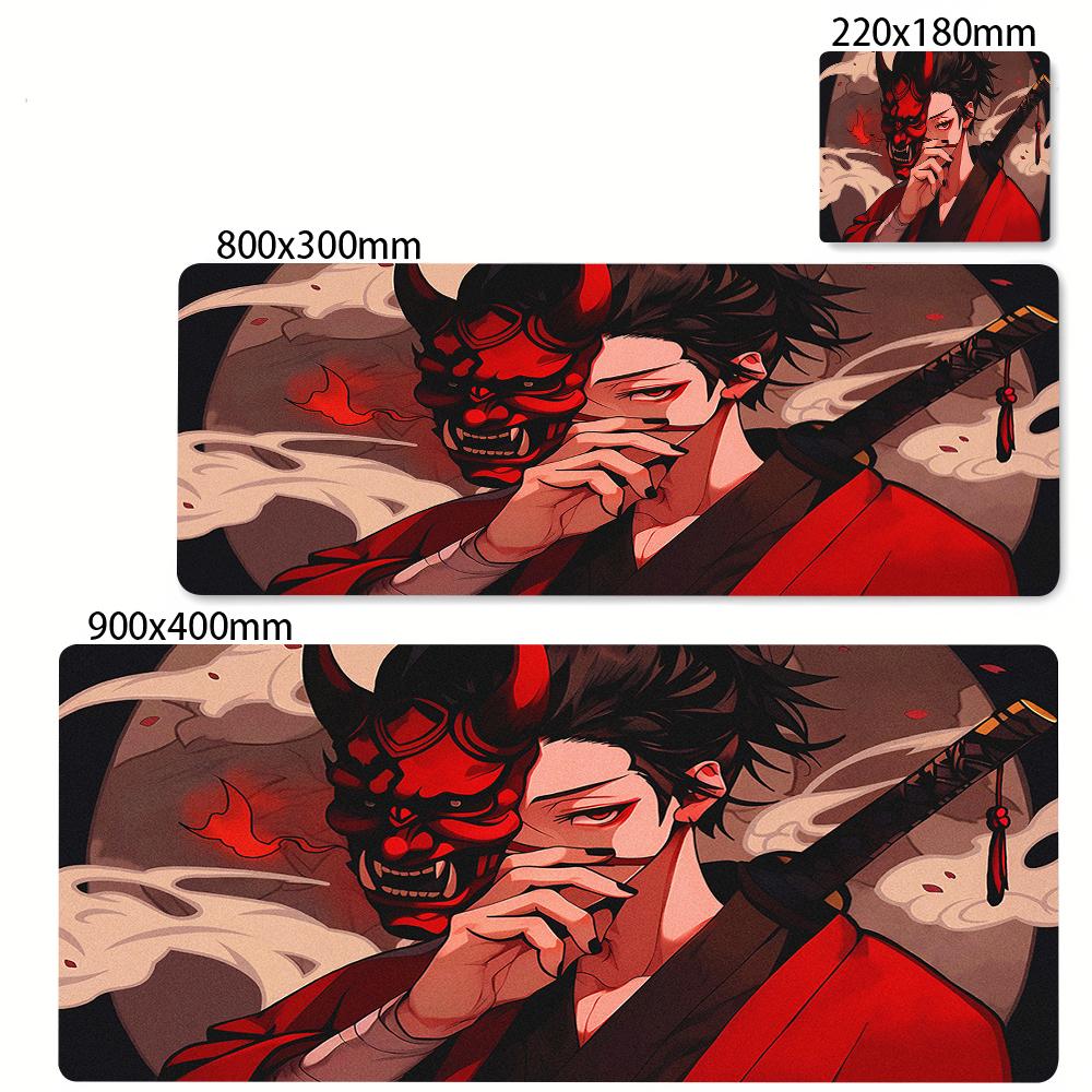 Large Gaming Mosue Pad Premium Mousepad Gamer Mask Girl Anime Mouse Mat XXL xcm Deskmat Computer Keyboard Pads Office Carpet