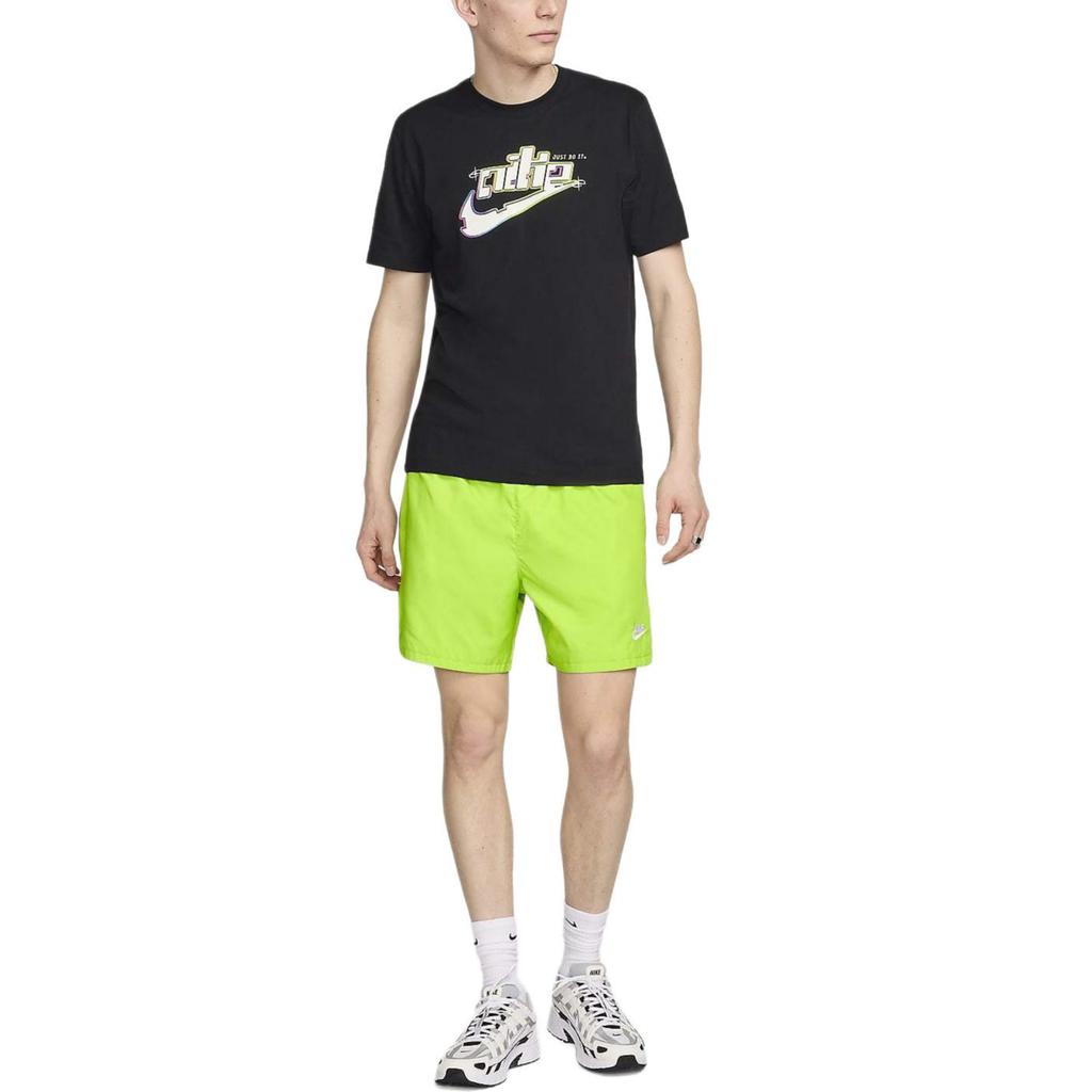 Nike T Shirts Men's Black Crew Neck Moderate Straight Fit FV3746-010