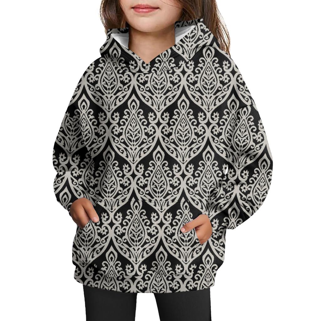 Girls' Hooded Tie-Dye Sweatshirt - Pullover Print Top