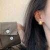 PONYKISS  Silver Shell Stud Earrings for Women Geometric Fine  Minimalist Accessories