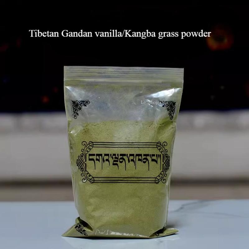 200g Tibetisches Gandan Vanille Kangba Gras Räucherpulver Innenraumluftreinigung und Tempelverehrung Buddha Religiöse Utensilien