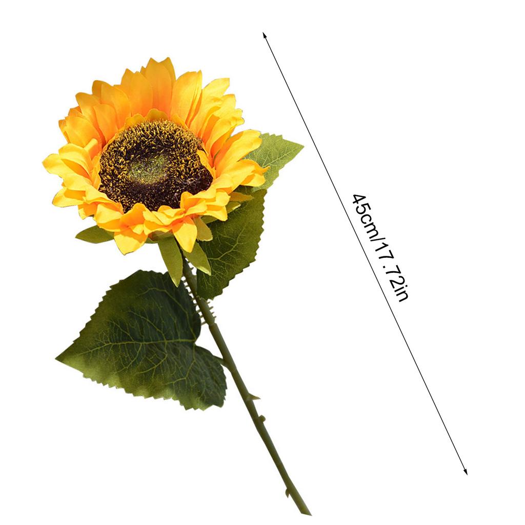 Simulation Sunflower Pastoral   Artificial Flower False Silk Sunflower for Home Decoration