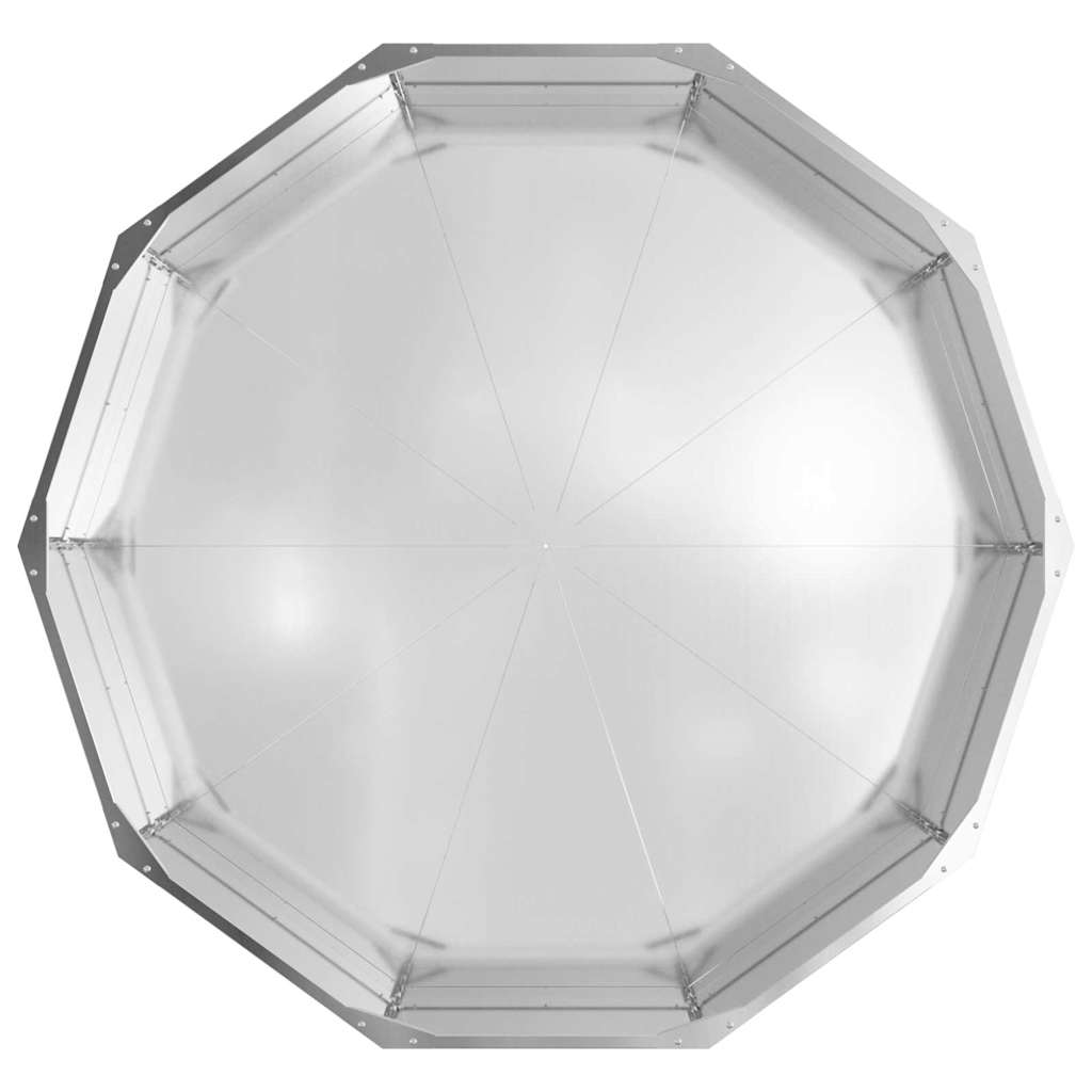 Plant Pot Silver 120 X 120 X 35 Cm Galvanized Steel