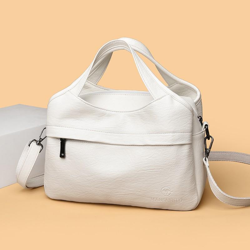 

Crossbody Large-capacity Bag for Fashionable Commuting Single-shoulder Mom s Stylish Handbag бежевий