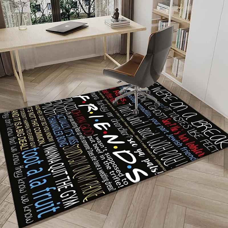 Friends Show Elements Carpet, Chair Rug,Rug for Office Bedroom living rooms, Doormat decor Fan Gift Christmas Gift