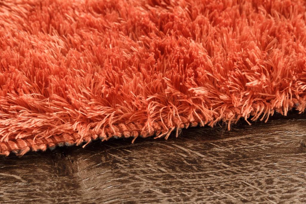 IKEHIKO Rug, 4-Tatami Size, Solid Shaggy Texture, Available In Large Orange, Approx. 200 X 300 Cm, Compatible with Heated Carpets, #3952239
