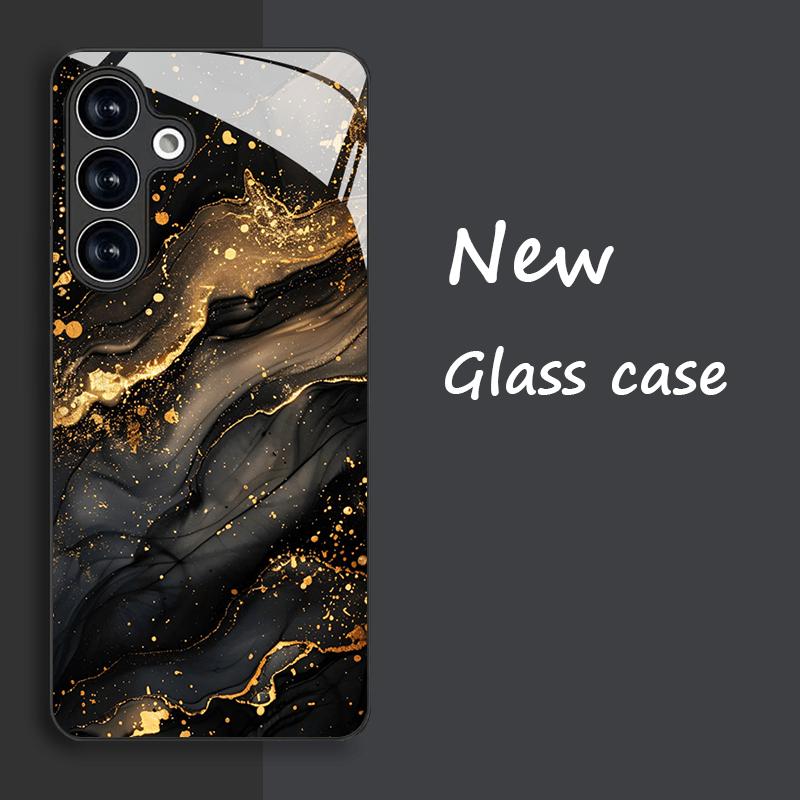 Tempered glass phone case, suitable for Samsung Galaxy S20, S21, S22, S23, S24, S25, FE Ultra Plus, A56, A36 and other models