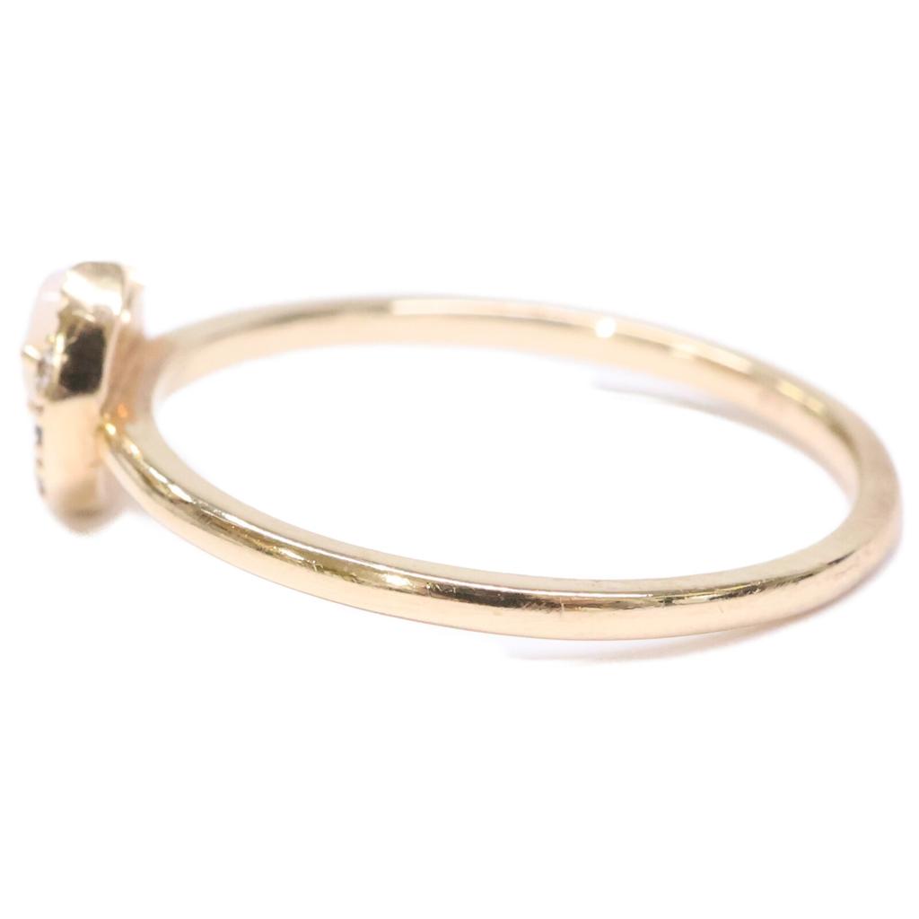 NOJESS [Beautiful Condition] K10 Moon Pinky Ring ring Yellow GoldUsed