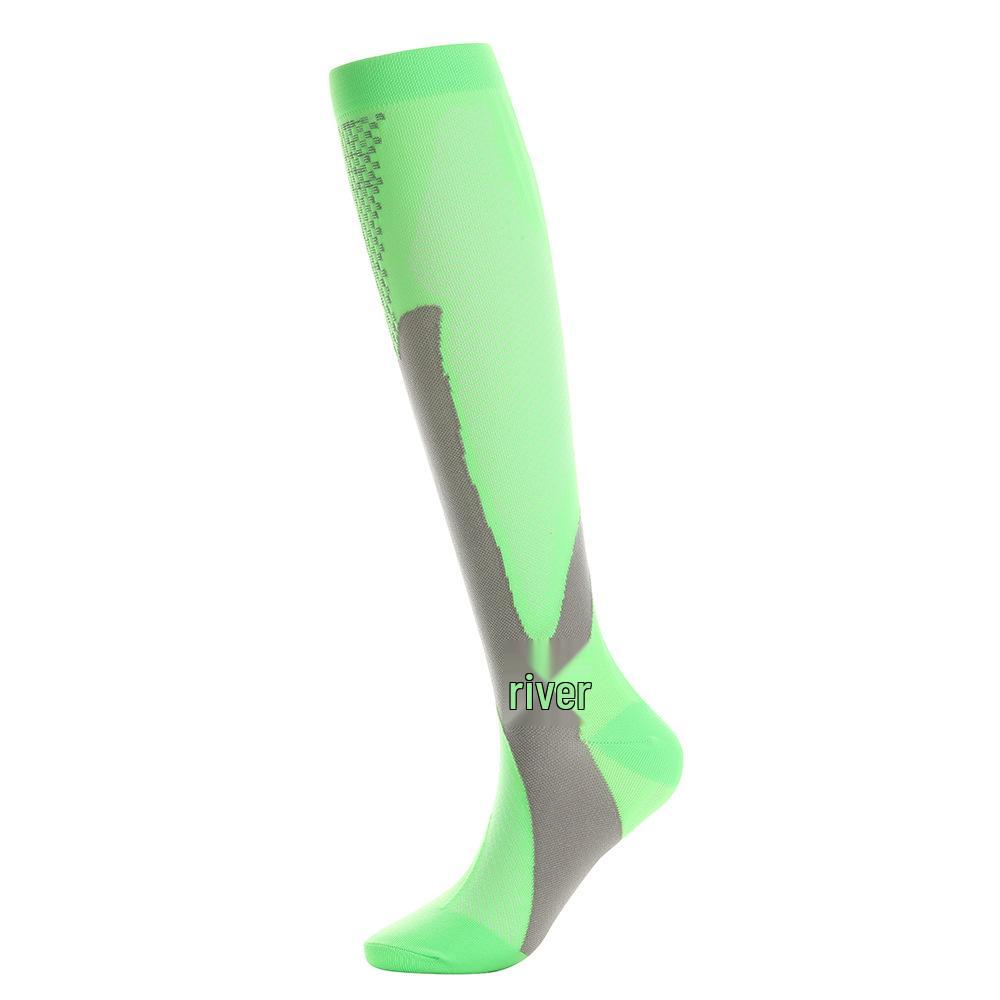 Summer Outdoor Nylon Compression Calf Socks for Yoga & Sports
