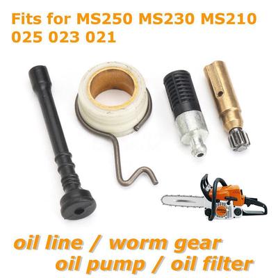 Oil Pump Line Filter Hose Worm Gear For Stihl MS210 025 023 021 Chainsaws Part J