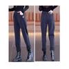 Autumn and Winter Fleece and Thickened Casual Pants, Slimming and Fashionable High-waisted Warm Long Pants, Loose Skinny Pants