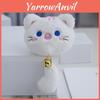 Fluffy Cartoon Cat Plush Keychain Adorable Gift For Students And Cat Lovers