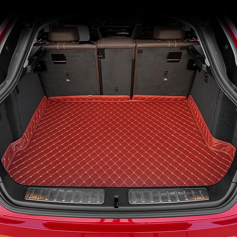 

Car Trunk Mat for AITO M5 2022-2024 Custom Fit PU Leather Cargo Liner, All-Weather Waterproof Rear Trunk Protector AIWJ5W01-Wine Red