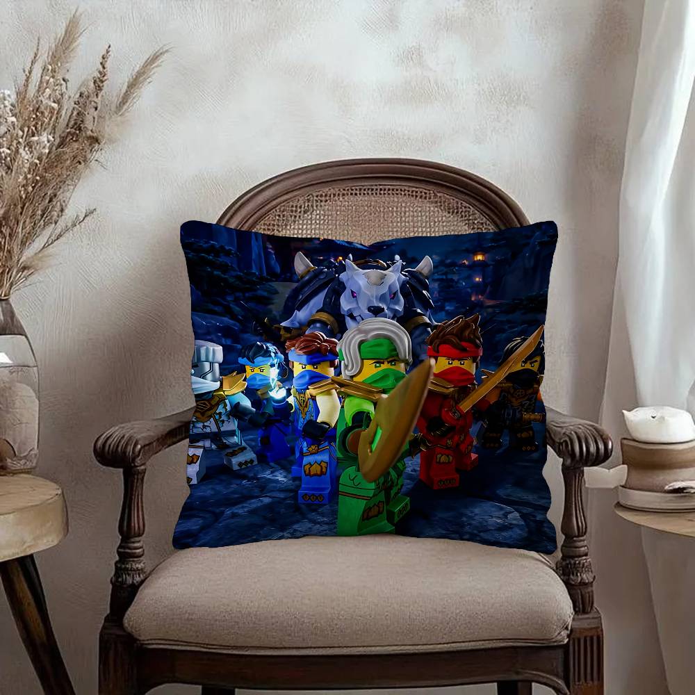 Cool Cartoon-N-Ninjago Pillow Cushion Cover Pillowcase Living Room Sofa Home Decor Customized