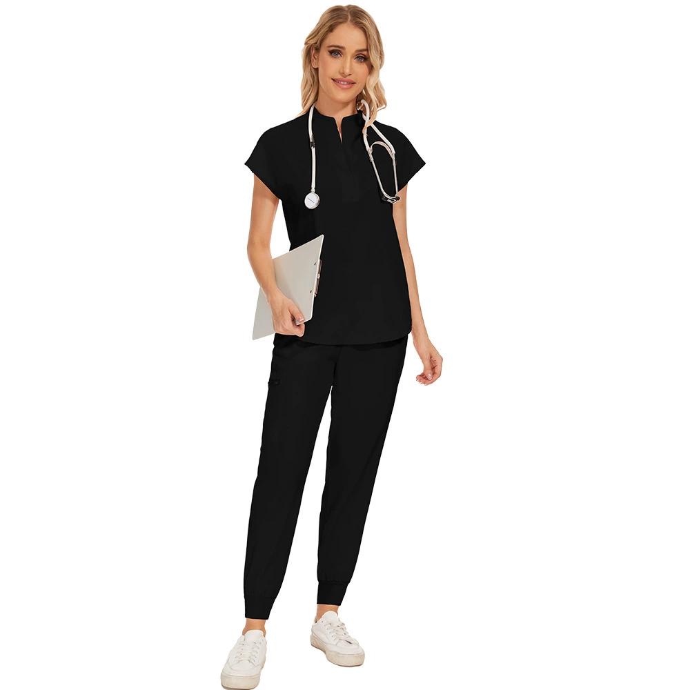 Medical Clothing for Women Nurse Uniforms Scrubs Set Hospital Work Wear Wholesale Medical Blue Overalls Unisex Solid Uniform