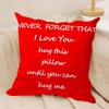Funny Hug Me Cushion Cover Soft Plush Fabric DoubleSided Printed Cushion Covers for All Seasons Modern Home Decor