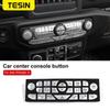 Auto Mittelkonsole Knopf Dekor Abdeckung Aufkleber für Jeep Wrangler JL Gladiator JT 2018     Zubehör