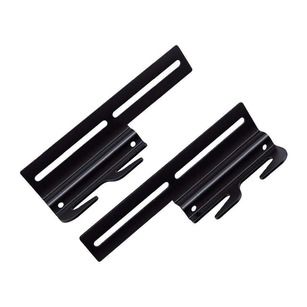 2Pcs Wood Bed Rail Hook Plates, Hvy Duty Carbon Steel