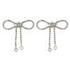 2pcs Rhinestone Design Rhinestone Bow Brooch Tassel Design Tassel Brooch Pin  Celebrations