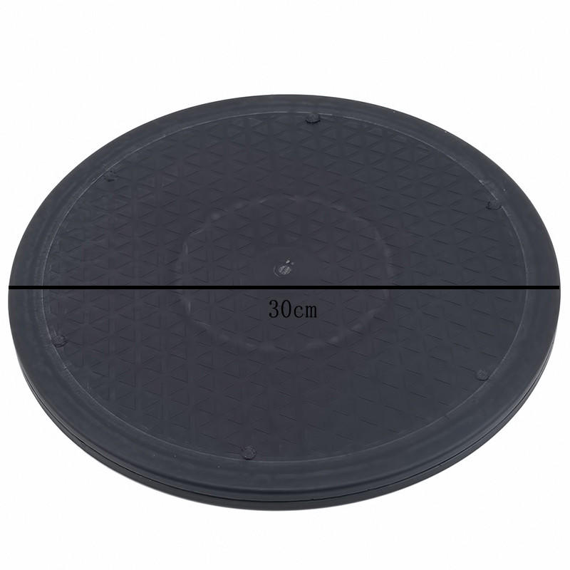 30cm Ton Skulptur Drehteller Schwarzer Kunststoff Drehteller Rund Bonsai 360 Drehbarer Drehteller Töpferscheibe DIY Manuelle Zubehör