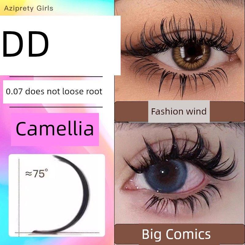 

New Chinese-Style National Style Lc Camellia Short Root Eyelash Extensions Ljlbld Baby Curl Wide-Angle Eyelashes for Professional Eyelash Salons Take More Camellia Dd Qiao 8013 mm
