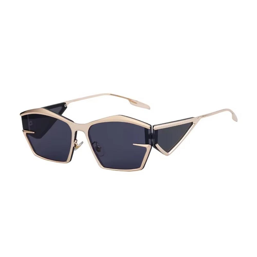 Brand Design Metal Punk Sunglasses Men Outdoors Sunscreen Mountaineering Goggle Ladies Y2K Style Casual Suneyeglass