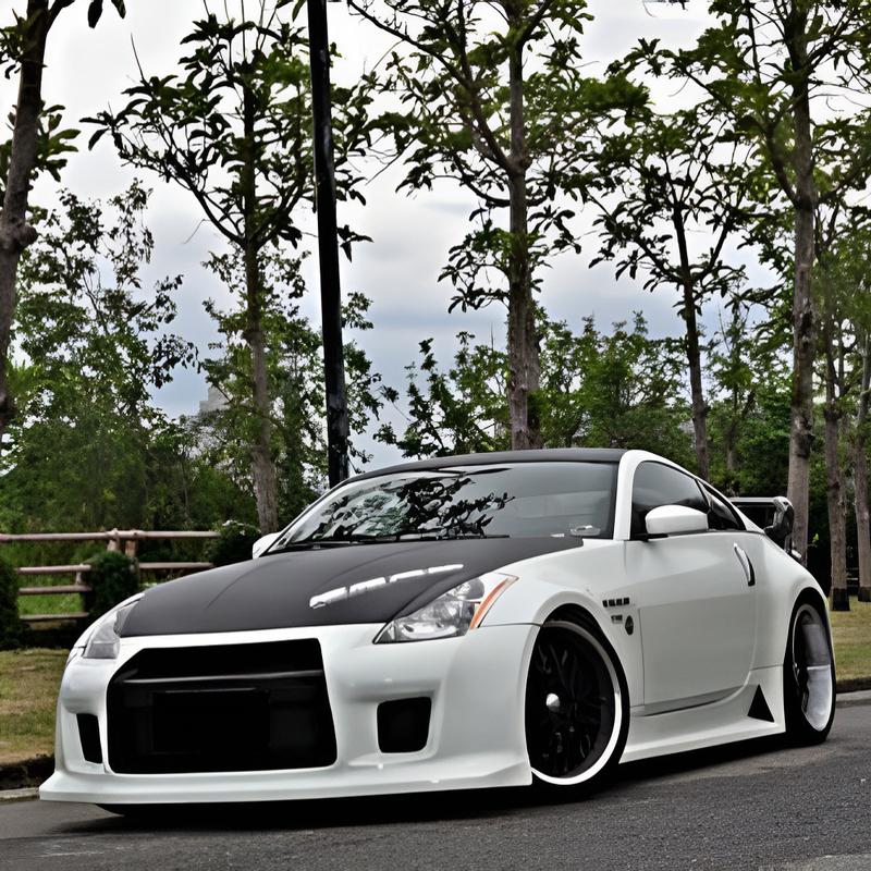 JDM Styl Skutečné Karbonové Obočí na Světlomety Dekorativní Samolepky na Auto pro Nissan 350Z 2003 2004 2005 2006 Obočí na Přední Světla Z33
