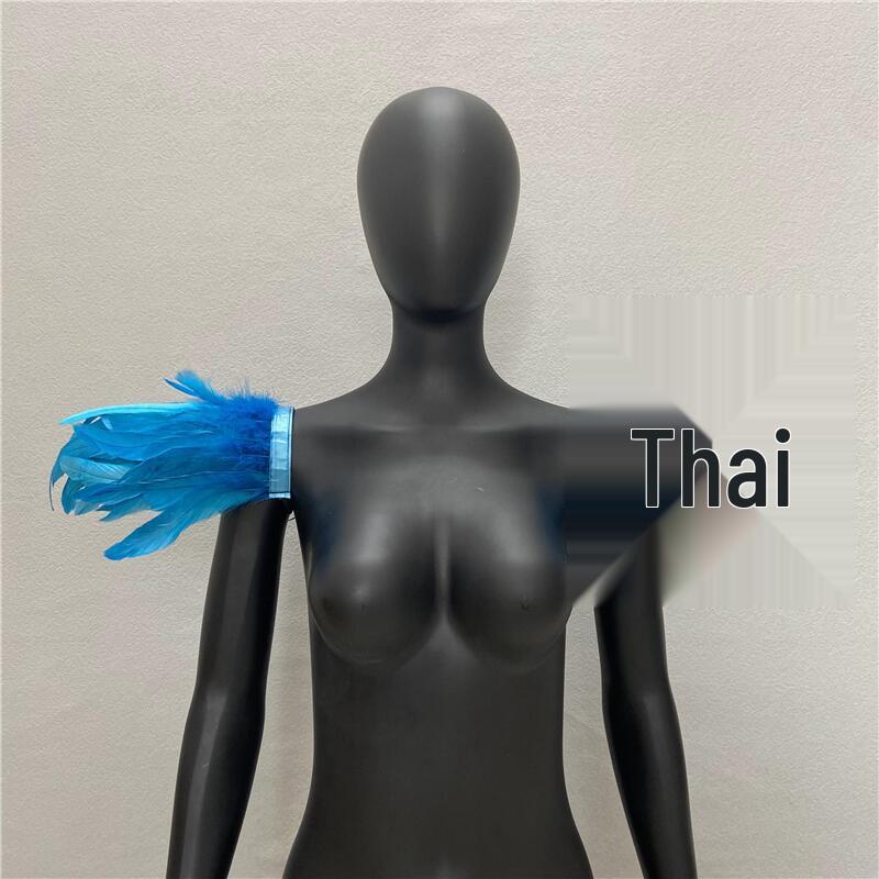 Gothic Halloween Masquerade Feather Shawl Costume Accessory