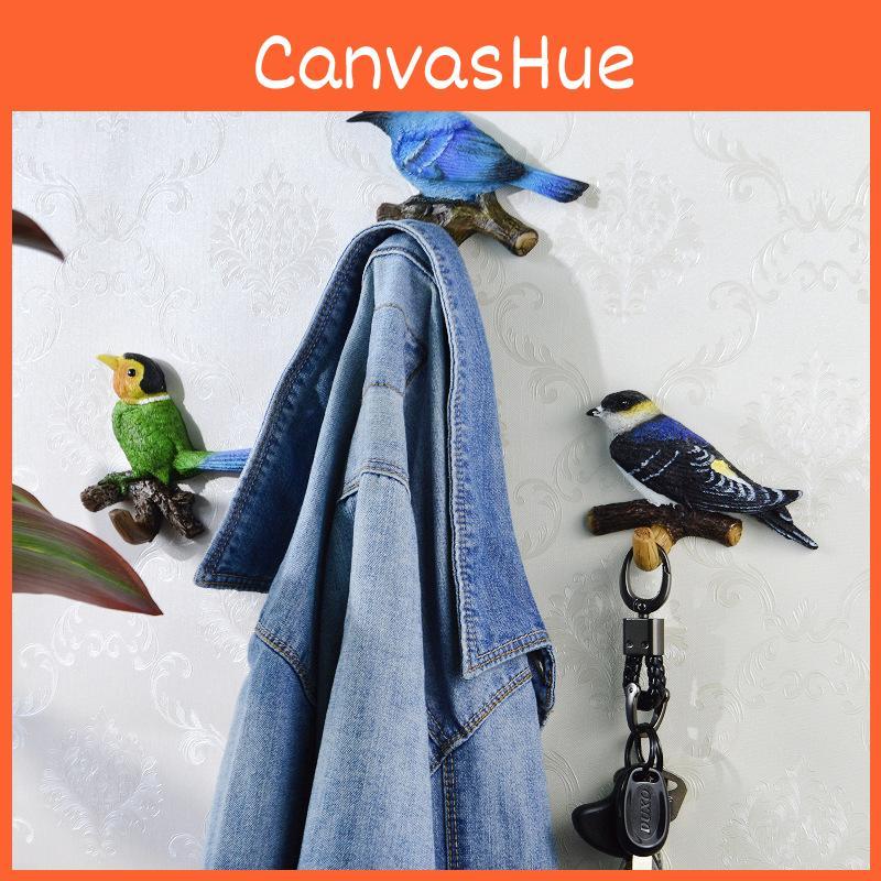 Bird Wall Hook Entryway Decor With Durable Resin Design Great Organizing For
