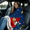 Cute Cartoon Line Puppy Maltese Printed Soft Plush Blanket Warm Blanket for Sofa Bed Suitable for Birthday Girls Christmas Gifts