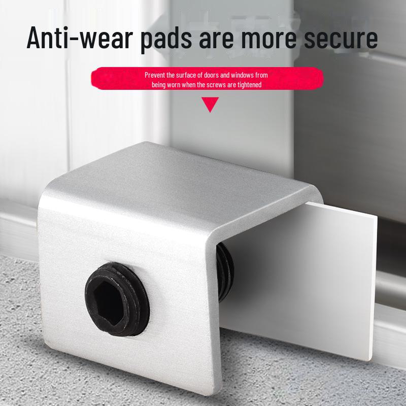 Aluminum Alloy Child Safety Lock for Sliding Windows and Doors