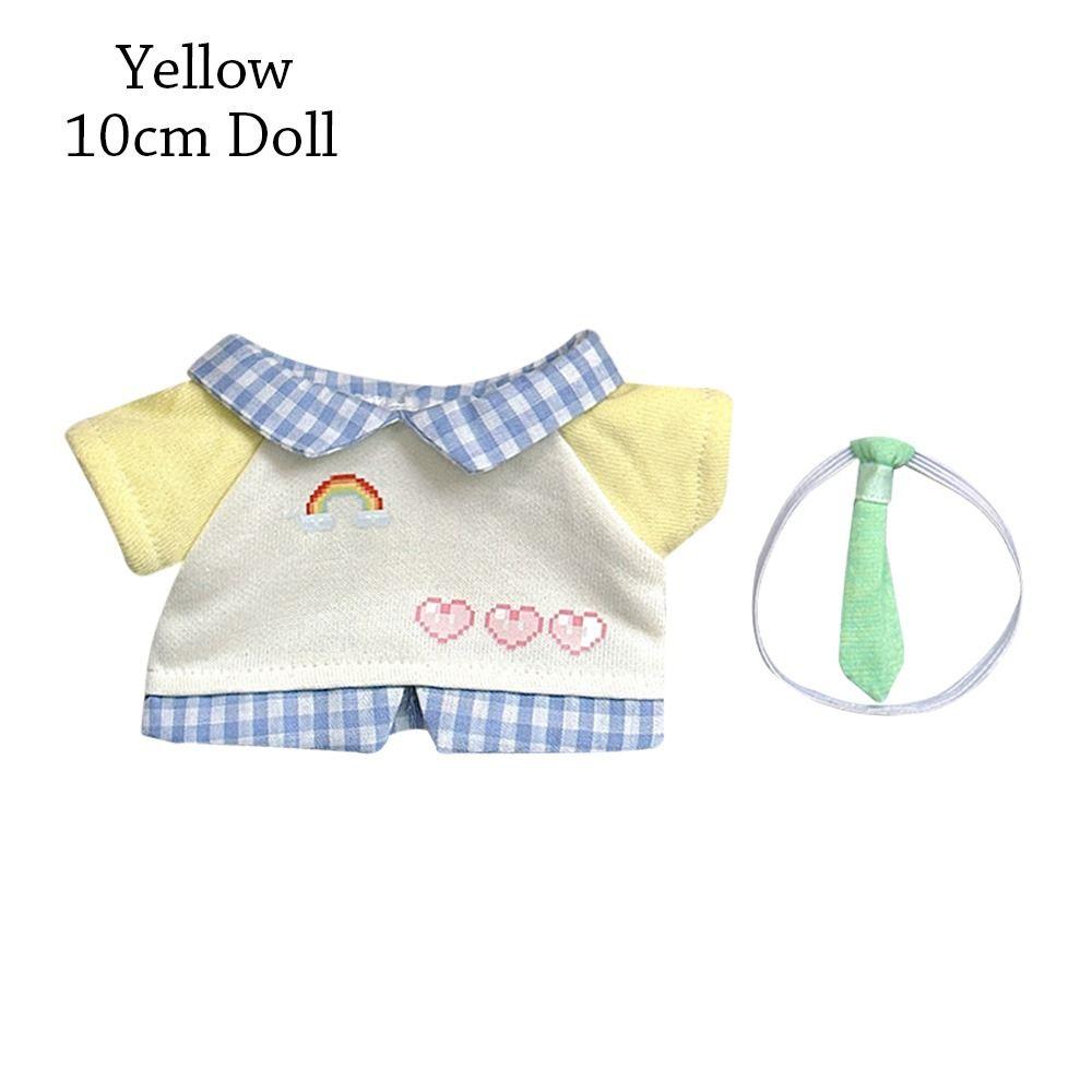 

Cute without Dolls Idol Doll Hoodie Clothes Suit Doll Clothes Toy Clothing yellow-10cm Doll