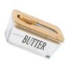 tight   Dish with Lid and Cutter 500ml Glass     Holder Tray for Countertop and Refrigerator