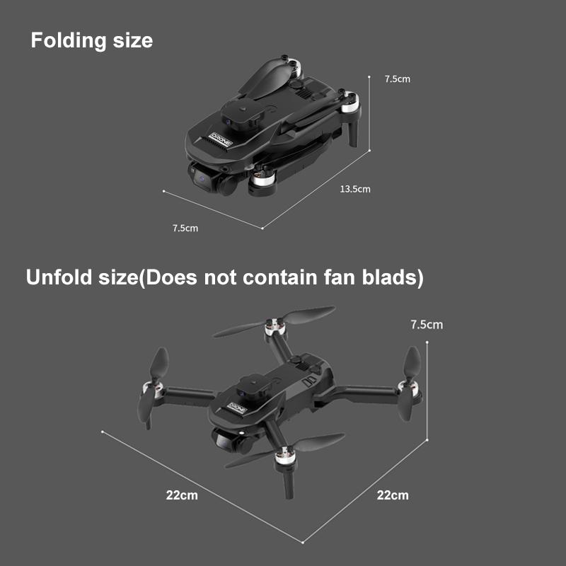 The New F196 Drone HD Dual Camera WIFI Wide Angle FPV Real-time Transmission RC Distance Professional Drone Christmas