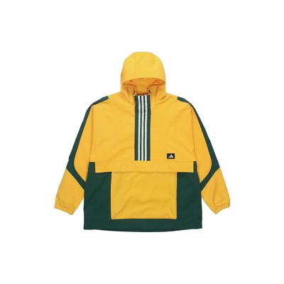 Colorblock Kapuzen-Windjacke Herrenjacken Gelb GM4453