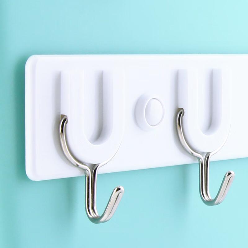 Chahua Nail-Free Adhesive Bathroom Door Hook Rack