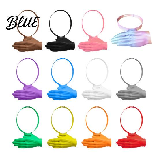 Summer Sun Hat 3D Printed Head-Mounted Visor UV Protection Ergonomic Hands-free Palm Design Wearable Head Mount Shade Cap with Open Frame Breathable