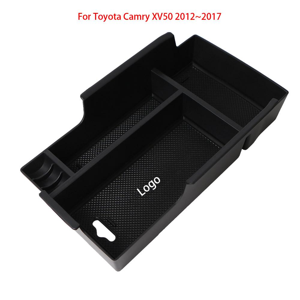 Car Central Armrest Storage Box Holder For Toyota Camry XV50 2012~2017 Center Console Organizer Tidying