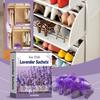 Flower Printed Dried Lavender Bud Home Fragrance Sachets - Drawer & Wardrobe Deodorizing Aromatherapy Bags for Fresh Scents