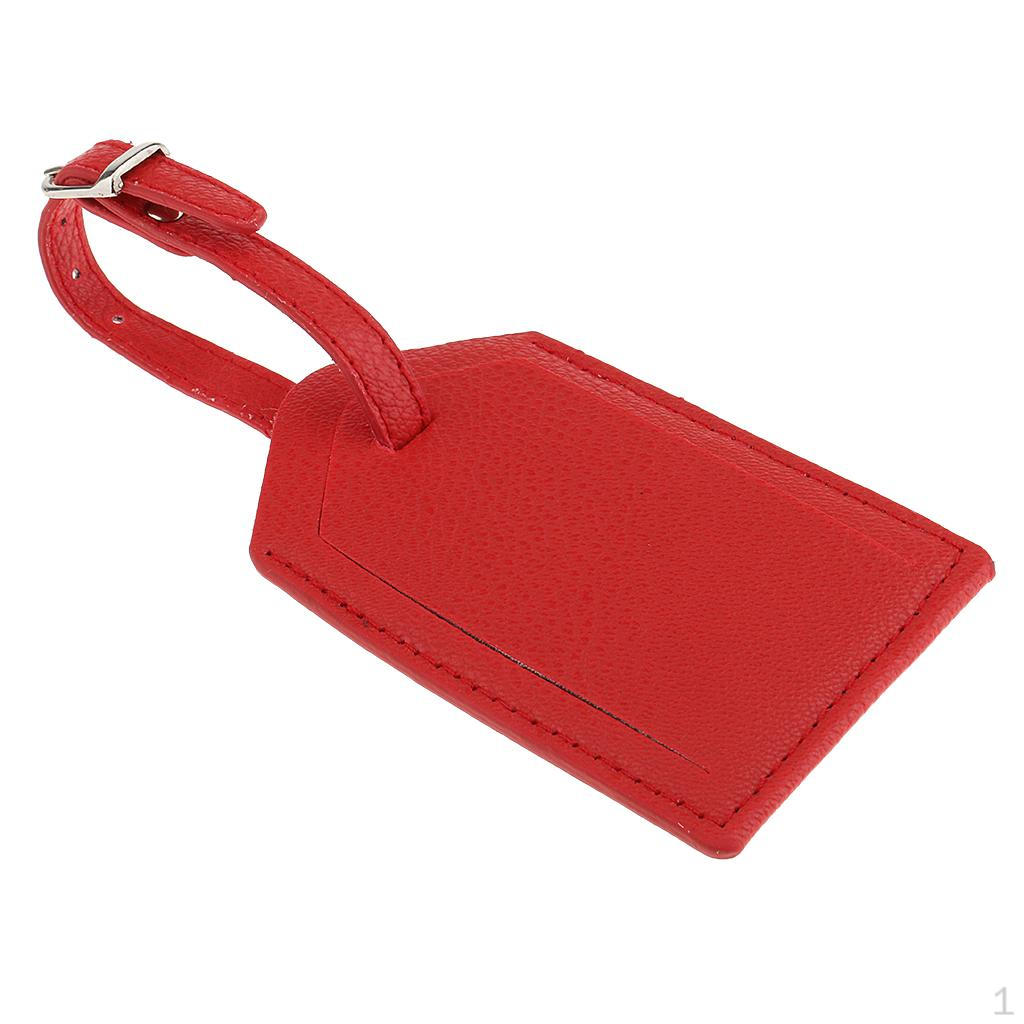 1 Piece Leather Luggage Tag Travel Accessories Multi Color for Choose