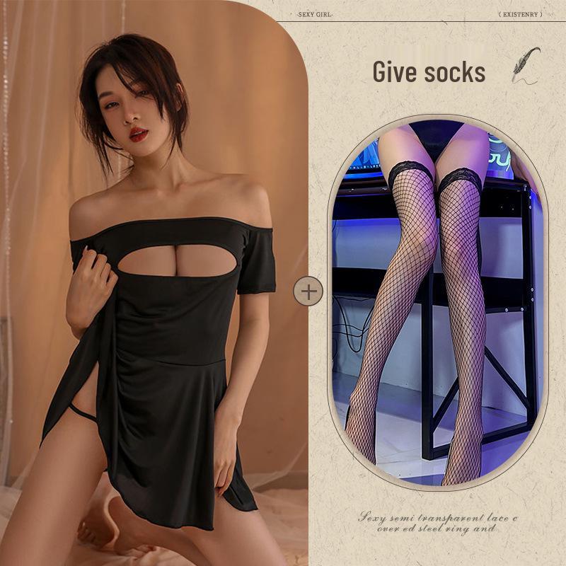 Sexy Strapskleid mit Strapsen - Elegante, kokette und aufreizende Nachtwäsche für Frauen