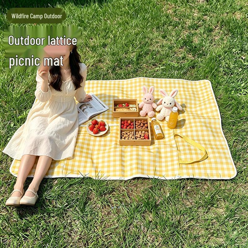 Thickened Portable Outdoor Picnic and Camping Mat – Moisture-proof, Folding Beach Lawn Blanket