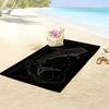 1Pc Whale Shark Beach Towel Constellation Print Ocean Space Design Quick Dry Soft Microfiber Bath Towel For Women Sea Loversgift