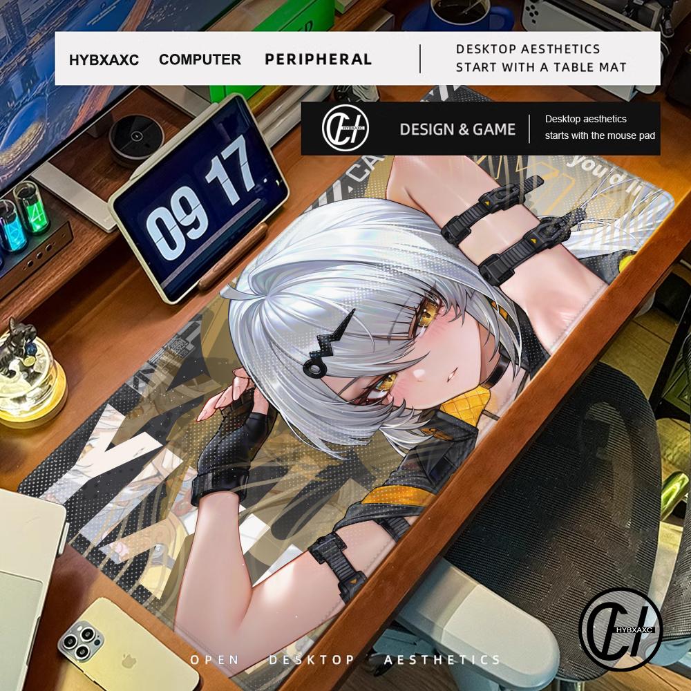 Kawaii Mouse Pad Anime Cute Girl Gabinete Gamer Computer DeskMat Keyboard Pad PC Accessories Anime Girls Rubber Mousepad