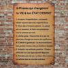 Vintage French Quote Metal Poster Wall Art for Home Garage Cafe Gift