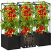 3-Pack 26.5L Breathable Gardening Bags Lightweight, For Indoor And Outdoor Getables And Flowers • Traditional , Non-Woven Material